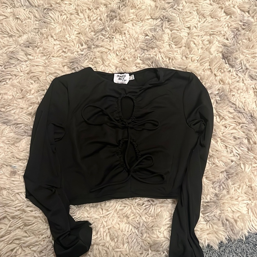Polly Princess cutout crop top